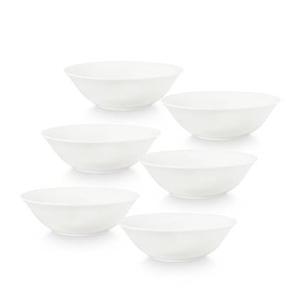 vtwonen - Pasta kommen - Kommen - Wit - 20cm - Set van 6 soepkommen