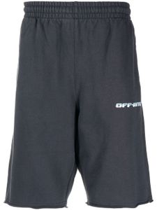Off-White short à logo Arrows imprimé - Gris