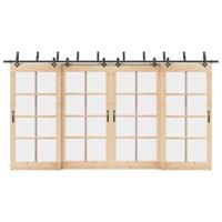 Doos met onderdelen voor schuifdeur 427 cm staal zwart Doos met onderdelen voor schuifdeur 427 cm staal zwart
