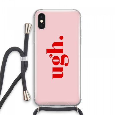 Ugh: iPhone XS Max Transparant Hoesje met koord