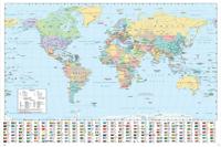 Poster Harper Collins - World Map 21 - Frans - 91,5x61cm