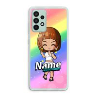 Chibi Maker vrouw: Samsung Galaxy A52s 5G Transparant Hoesje