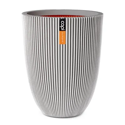 Bloempot Bol Groove NL Ivoor Wit Elegant Laag 46 58 Capi Europe