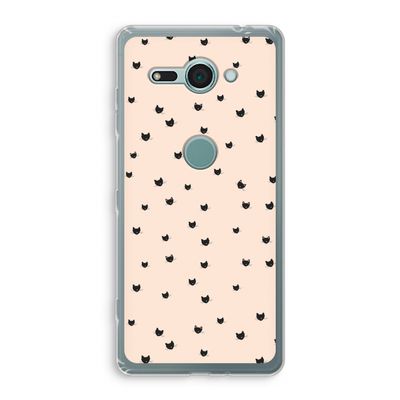 Kleine kattenkopjes: Sony Xperia XZ2 Compact Transparant Hoesje