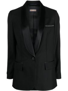 Peserico blazer à col châle - Noir