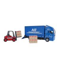 Kids Globe Traffic vrachtwagen met vorkheftruck