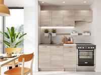 Complete keuken DAROZE 180 cm sonoma eik/beige