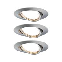 Paulmann 93420 Base Inbouwlamp Set van 3 stuks LED GU10 15 W RVS (geborsteld) - thumbnail