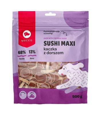 MACED Duck with cod Maxi sushi traktatie voor hond - 500g
