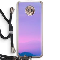 Sunset pastel: Motorola Moto G6 Transparant Hoesje met koord