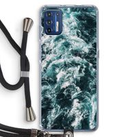 Zee golf: Motorola Moto G9 Plus Transparant Hoesje met koord