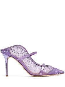 Malone Souliers mules Maureen à ornemenrs en cristal - Violet