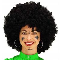 Pietenpruik - zwart - krullen - sint en piet - sinterklaas - dames/heren Pietenpruik - zwart - krullen - sint en piet - sinterklaas - dames/heren