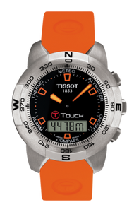 Horlogeband Tissot T33159859 / Z252-352 / T610014615 Rubber Oranje 20.1mm