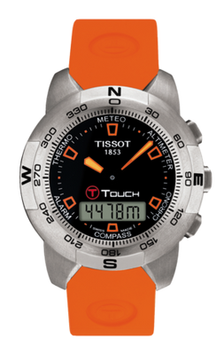 Horlogeband Tissot T33159859 / Z252-352 / T610014615 Rubber Oranje 20.1mm