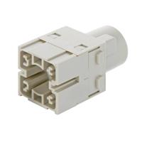 HARTING 09140013004 Dubbele module 1 Crimpen, Axiale schroefaansluiting 1 stuk(s)