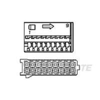 TE Connectivity 1355348-1 Inhoud: 1 stuk(s) Carton