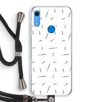 Hipster stripes: Huawei Y6s Transparant Hoesje met koord