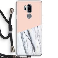A touch of peach: LG G7 Thinq Transparant Hoesje met koord