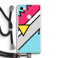 Pop Art #3: Pixel 3 Transparant Hoesje met koord