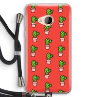 Mini cactus: HTC U Play Transparant Hoesje met koord