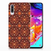 Samsung Galaxy A70 | TPU bumper | Batik Brown