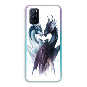 Yin Yang Dragons: Oppo A92 Transparant Hoesje