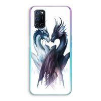 Yin Yang Dragons: Oppo A92 Transparant Hoesje