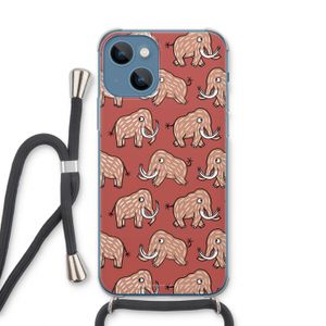 Mammoet: iPhone 13 Transparant Hoesje met koord