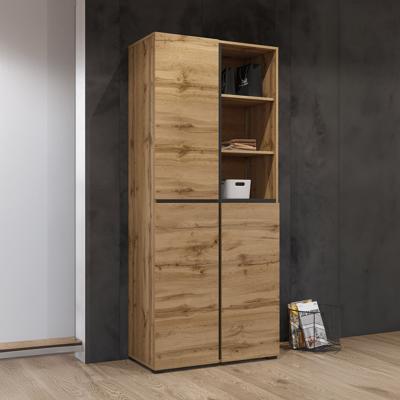 Home365 Opbergkast Crotone - 3-deurs - Wotan Eiken