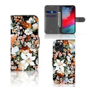 Hoesje voor Apple iPhone 11 Pro Dark Flowers