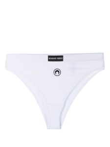 Marine Serre culotte Crescent Moon en coton biologique - Blanc