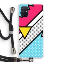 Pop Art #3: Samsung Galaxy A71 Transparant Hoesje met koord