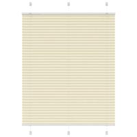 VidaXL Plissé rolgordijn 105x100cm stofbreedte 104,4cm polyester crème