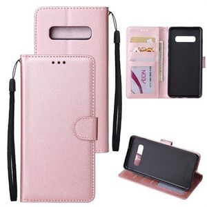 Samsung Galaxy S10+ Wallet Case met standaardfunctie - Rose Gold