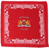 Boerenzakdoek Amsterdam 56 x 56 cm - Rode zakdoek