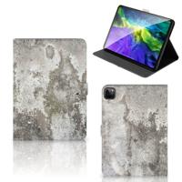iPad Pro 11 2020/2021/2022 Leuk Tablet hoesje Beton Print