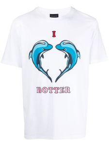 Botter t-shirt en coton biologique à logo imprimé - Blanc