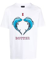 Botter t-shirt en coton biologique à logo imprimé - Blanc