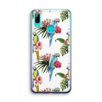 Kleurrijke papegaaien: Huawei P Smart (2019) Transparant Hoesje