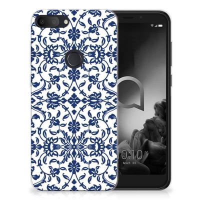 Alcatel 1S (2019) | TPU Case | Flower Blue