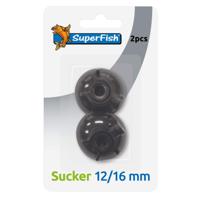 Superfish Zuignap Dubbelpak - Voor 12/16mm Aquarium Slangen, Eenvoudige Installatie, Stevige Grip Superfish Zuignap Dubbelpak - Voor 12/16mm Aquarium Slangen, Eenvoudige Installatie, Stevige Grip