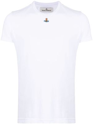 Vivienne Westwood chemise en coton à logo brodé - Blanc