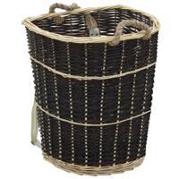 VidaXL Houtmand met draagriemen 57x51x69 cm natuurlijk wilgenhout