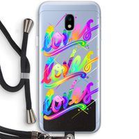 Loves: Samsung Galaxy J3 (2017) Transparant Hoesje met koord