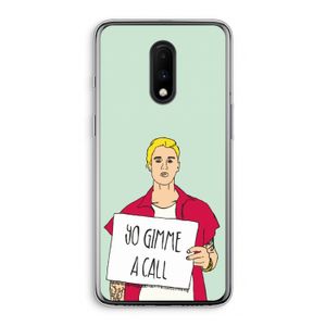 Gimme a call: OnePlus 7 Transparant Hoesje