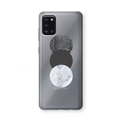 Marmeren cirkels: Samsung Galaxy A31 Transparant Hoesje