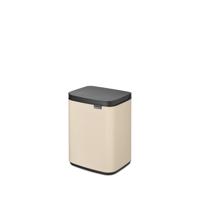 Brabantia Bo Afvalemmer - 4 liter - kunststof binnenemmer - soft beige 234088