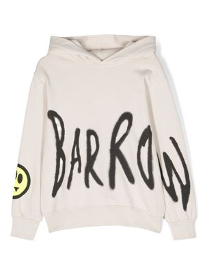 Barrow kids hoodie en coton à logo imprimé - Tons neutres