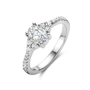 Ring Fantasie zilver-zirconia 7 mm